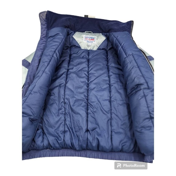 Starter Pro Line NFL Dallas Cowboys Puffer Nylon Coat 90s Shiny Men's La… - Picture 5 of 12